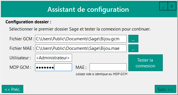Connexion Sage