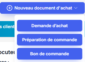 Nouveau document d’achat