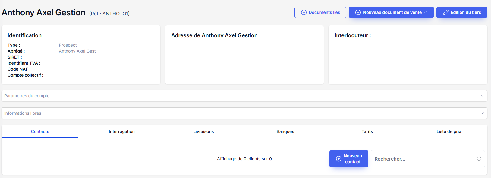 Fiche prospect