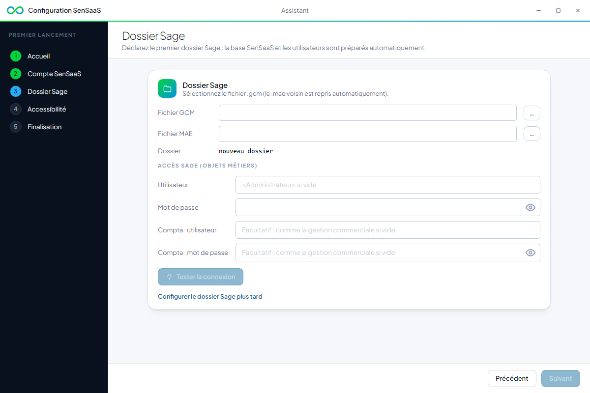 Assistant de premier lancement
