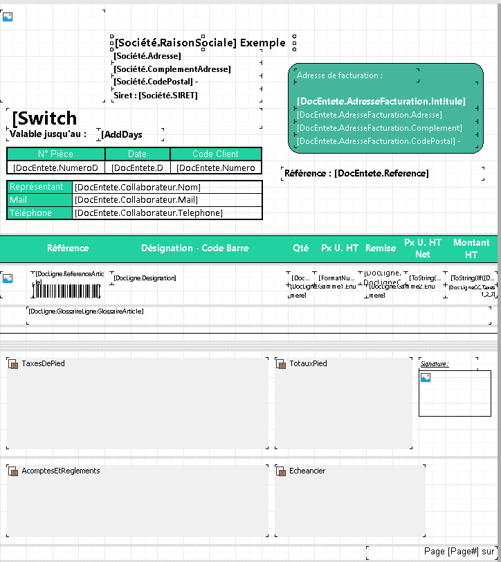 Résultat sur canvas
