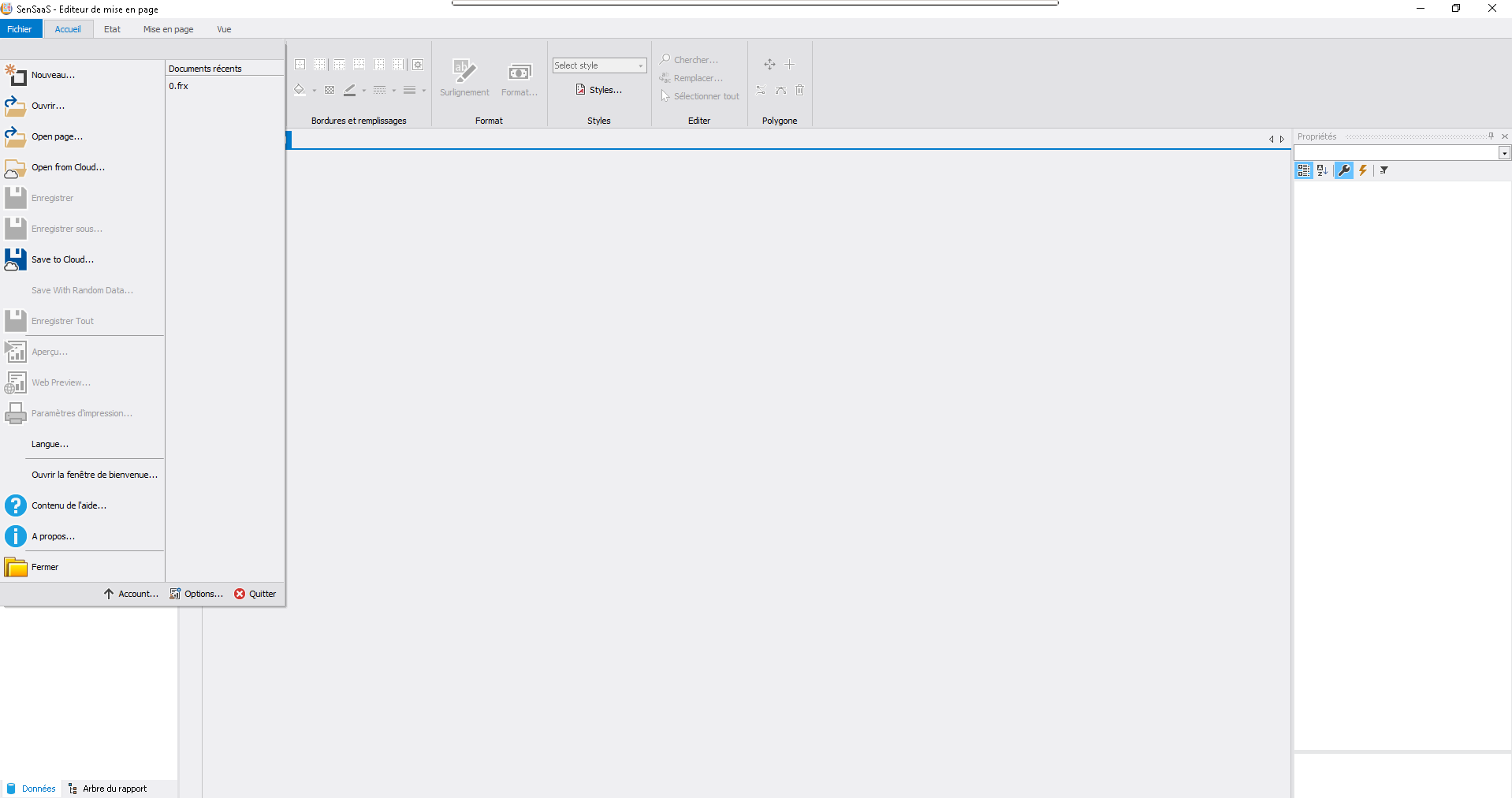 Premier lancement – vue globale