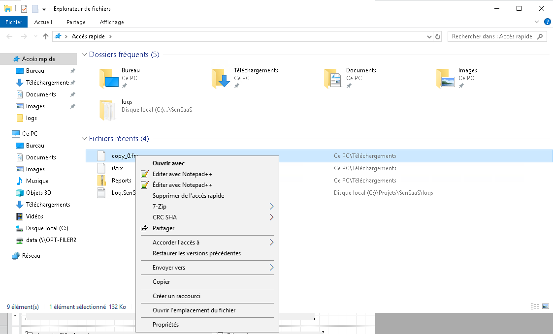 Ouvrir un fichier .frx avec le Bloc-notes (ou un éditeur texte)
