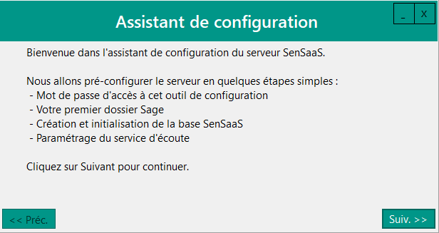 Assistant de configuration
