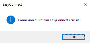 Fenêtre Easy Connect