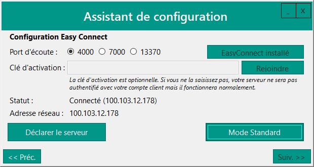 Easy Connect connecté