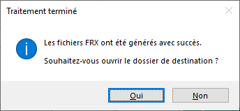 Traitement FRX terminé
