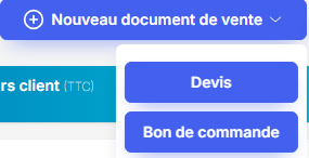 Nouveau document de vente